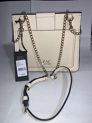 ZAC ZAC POSEN BIBA CHAIN CROSSBODY IVORY HANDBAG ZP5819-111 Retail Price: $325 • $299.75