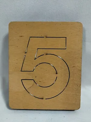 Number 5 4  Accu-Cut Accucut Ellison Educational Wooden Dies 5x6 Arts & Crafts • $10