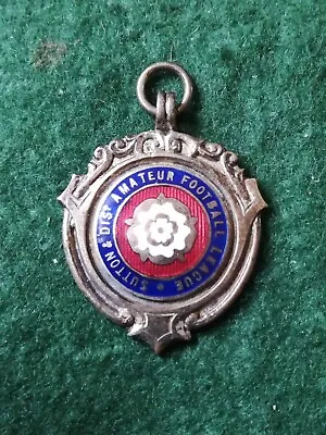 Sutton & District Amateur Football League Old Medal. • £6.50