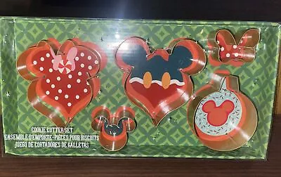 New Disney Mickey & Minnie Mouse Holiday Ornament Cookie Cutter 5 Pc Set • $16.99