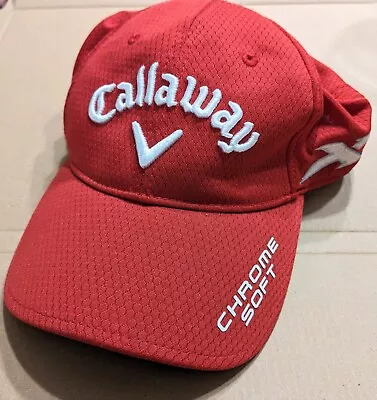 Callaway Hat Cap Golf Apex Mavrik Odyssey Chrome Soft Red • $28