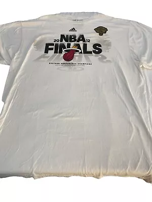 Preowned Adidas NBA Miami Heat 2011 Finals Shirt Size XL D4  • $35