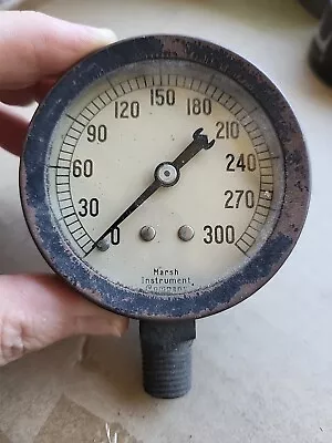 Marsh Instrument Co Vintage Pressure Gauge • $80