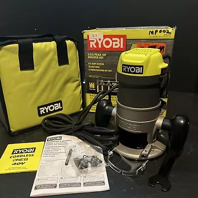 Ryobi R1631K 8.5 Amp 1-1/2 Peak HP Fixed Base Router Kit • $29