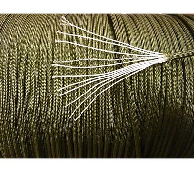 NEW Olive Drab 550 Para-cord Mil Spec Type III 7 Strand Parachute Cord 10-250 Ft • $6.29