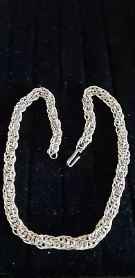 Vintage Sterling 925 Mexico Circles Link Chain Necklace 21.5  • $50