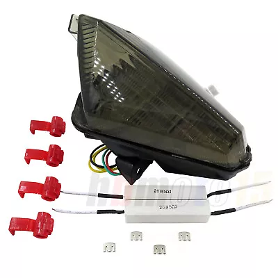 Led Tail Brake Light Smole W/ Turn Signals For Yamaha Yzf R1 Yzfr1 2007 2008 • $29.89