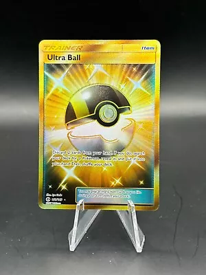 Pokémon TCG Ultra Ball LP Sun & Moon 161/149 Holo Secret Rare • $29.99