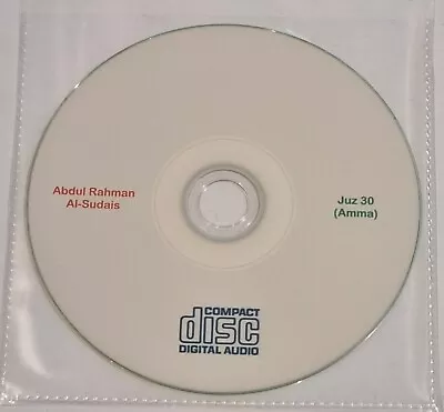 Quran Audio CD For Cars - Juz 30 Amma Sheikh Abdul Rahman Al Sudais • £2.95