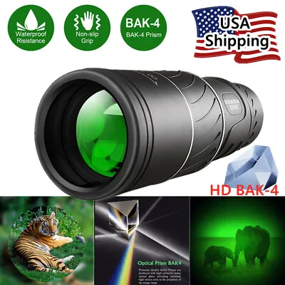 16x52 Binocular Monocular With Night Vision BAK4 Prism  Waterproof           • $10.99