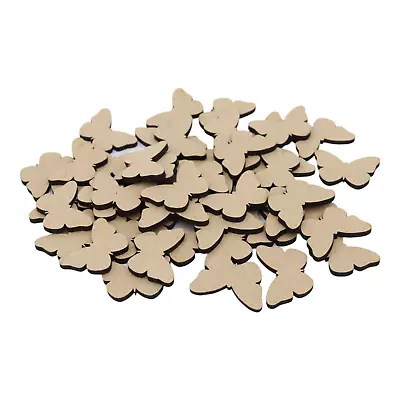 Wooden MDF Butterfly Shape Laser Cut Blanks Embellishments Craft Shapes 3mm Tags • £2.99