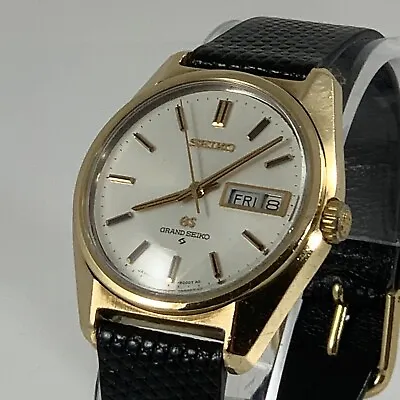 Vintage Grand Seiko Cap Gold Automatic Day/Date Watch 6146-8000 Early 1967/1968 • $925