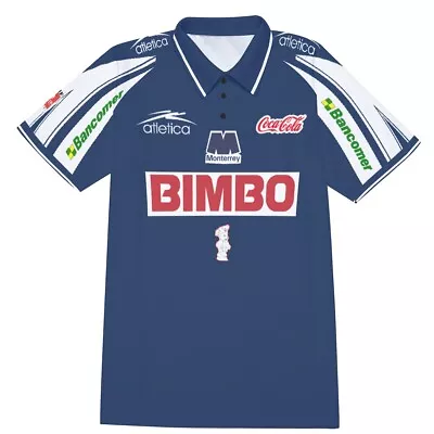 Rayados Monterrey- Camisa Shirt Replica Retro 1999 2000 Away 2 Check Size Chart • $26.99