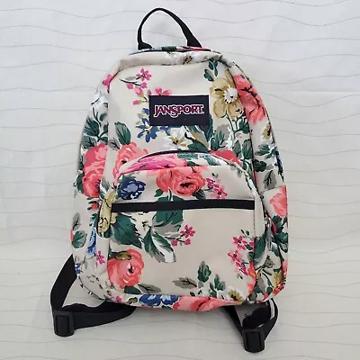 JanSport Mini Backpack Floral Pattern Stiff Waterproof Casnas Bag • £24.11