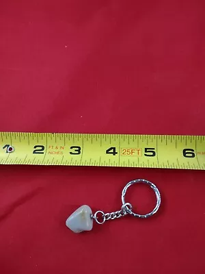 Vintage Mini Stone Keychain Key Ring Chain Fob Hangtag  *135-A • $9