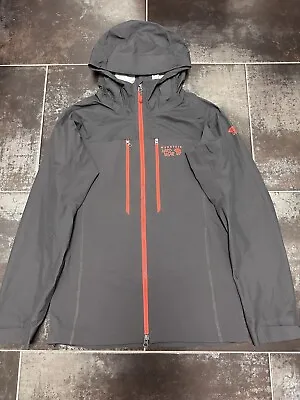 N54 Mountain Hardwear Mixaction Dry Q Elite Ice Climb Jacket Hood Rain Mens Sz S • $130
