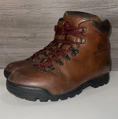 SCARPA VTG Hiking Mountaineering Boots BXD 60847 Sz EU 40.5 Made In Italy *Read* • £38.60