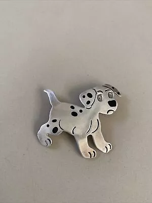 Vintage Rare Sterling Silver.925 Lapel Pin Dog  DALMATION  Mexico • $8