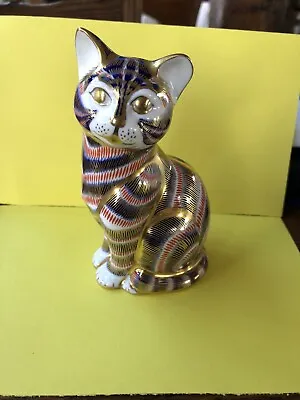 £49.99 • Buy Royal Crown Derby Seated Cat Paperweight