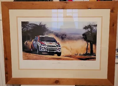 💥 Signed Framed Colin Mcrae Print Exact Photo Proof Coa (Very Rare) 💥 • £1895