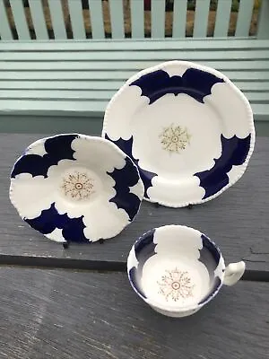 Unfinished Coalport Batwing & Floral Cup X1 Saucer X1 & Side Platex1 (Lot 2/10) • £30