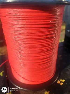 $20 • Buy 100' Of 1.5mm Red Dyneema SK75 320Kg Tensile. Very Light 12 Strand Rope