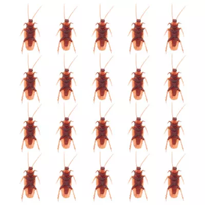 20pcs Fake Roaches Halloween Prank Plastic Realistic Joke Toys-RO • £6.79