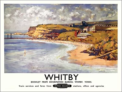 Whitby Rail Metal Sign Vintage Style Travel By Train Plaque Man Cave • £0.99