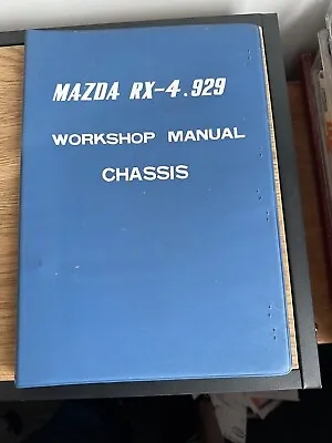  Mazda RX-4 929 Factory Workshop Manual - Chassis - + 1975 Supplement • $50