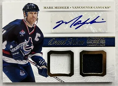 2013-14 Panini National Treasures Dual Mem Auto DM-MM Mark Messier  • $99.99