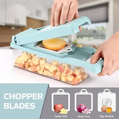 12 In 1 Multifunctional Vegetable Slicer Kitchen Chopping Food Chopper Salad UK • £10.49