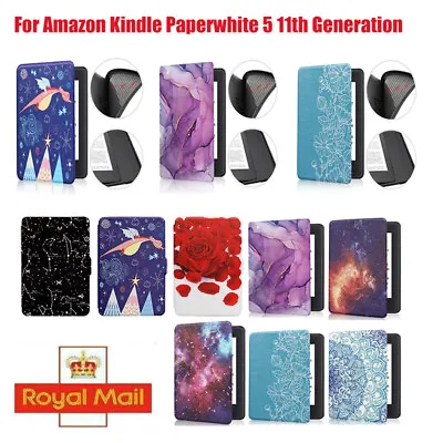£7.99 • Buy For Amazon Kindle Paperwhite 5 11th Generation 6.8  Leather TPU Smart Cover Case