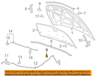 GM OEM-Hood Rubber Bumper Cushion 96251069 • $3.56