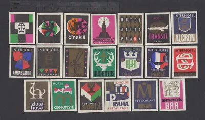 Series Of Old Czechoslovakian Matchbox Labels From 1966 /4148-4167/ • $1.50