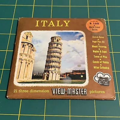 Sawyer B180 Italy Nations Of The World Travel Series View-master Reels Packet 2D • $9