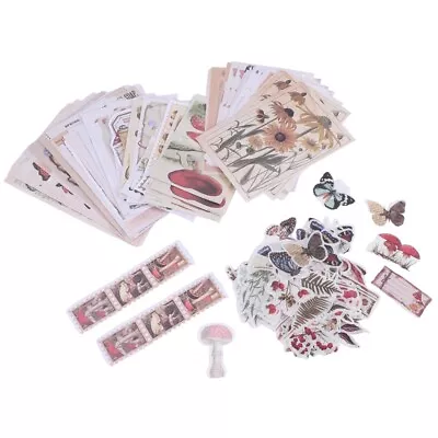 200 Pieces Vintage Scrapbook Supplies Pack For Junk Journal Planners DIY  Sticke • $14.78