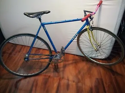 Vintage Trek USA 400 Series Road Bike 61cm  Fixie  Campagnolo Groupset Blue 80's • $389