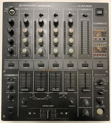 £244 • Buy Pioneer DJM 500 DJM-500 DJM500 Black 4 Channel Professional DJ Mixer #437