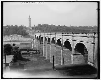 High Bridgeeast EndtowerswaterNew YorkNYDetroit Publishing Companyc1900 • $9.99