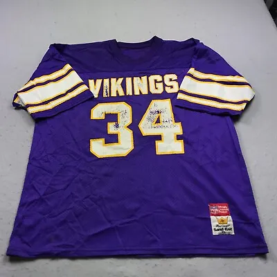 VINTAGE Minnesota Vikings Jersey Mens XL Purple Sand Knit MacGregor NFL 80s 90s • $24.49