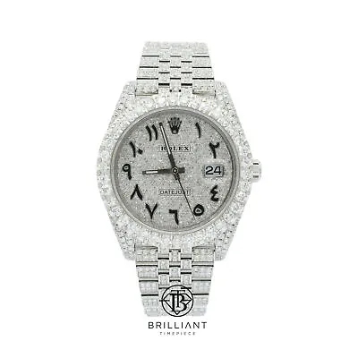 Rolex Datejust II 126300 Stainless Steel 41MM Full Diamond Watch 25.5Ct • $25995