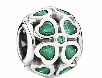 $68.40 • Buy Authentic PANDORA 'GREEN CZ LUCKY CLOVER' CHARM