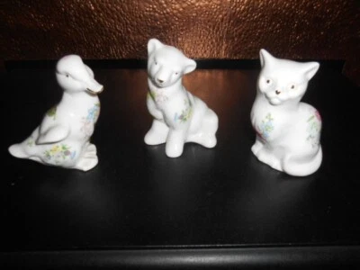 Aynsley Wild Tudor  X 3 Animals. Polar Bear Cat & Duck • £5.50