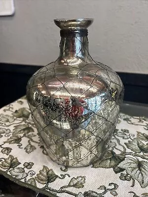 Mercury Glass Vase / Juice Jug • $18