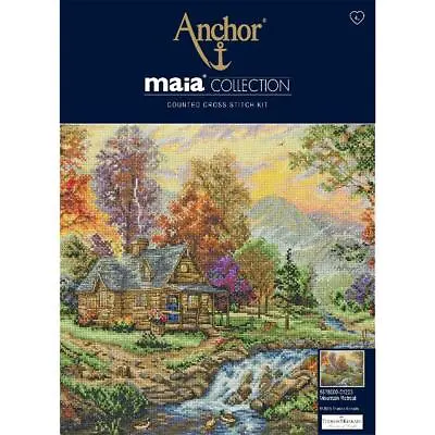 Anchor Maia Collection Counted Cross Stitch Kit  Mountain Retreat  DIY • $60.15