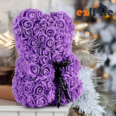$17.99 • Buy Rose Bear Artificial Flowers For Valentine's Day Wedding Bithday Gift Teddy AU