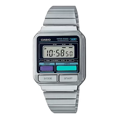 Casio A120WE-1A Silver Vintage Series Digital Watch New • $58.50