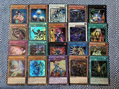 Yugioh! Pack Of 20 Ultra Secret Rare Holo Cards Nm Joblot Bundle Collection Bulk • £5.95