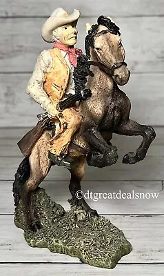 Vintage Young's Inc Cowboy On Horse Figurine Porcelain • $13.97