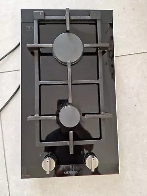 £99 • Buy Siemens, Domino Hob, Gas, Ceramic, Black, Twin Burners, ER3A6BD70